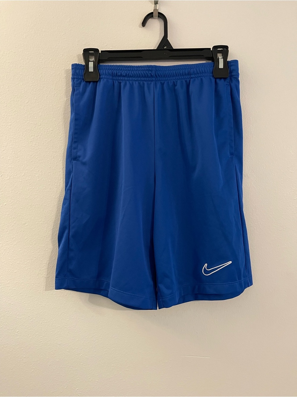 Nike Royal Blue Athletic Shorts with White Swoosh